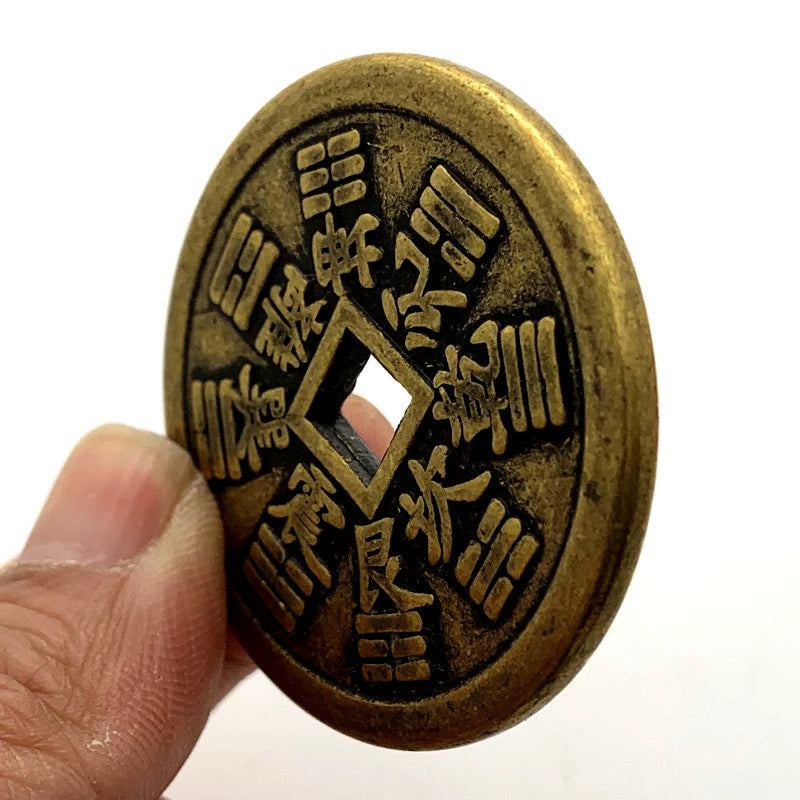 Chinese Fengshui Coin Treasure Of Town House Five Emperor Money 五帝钱 镇宅之宝 Wu Di Qian Zhen Zhai Zhi Bao 1870-Chinese Style Finds™