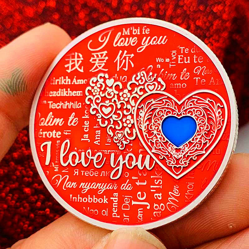 Chinese Romantic Coin I Love You 我爱你 China Valentine's Day Coin Gift 1874-Chinese Style Finds™