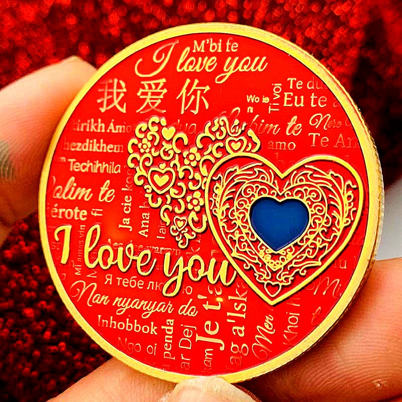 Chinese Romantic Coin I Love You 我爱你 China Valentine's Day Coin Gift 1874-Chinese Style Finds™