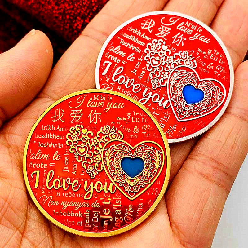 Chinese Romantic Coin I Love You 我爱你 China Valentine's Day Coin Gift 1874-Chinese Style Finds™