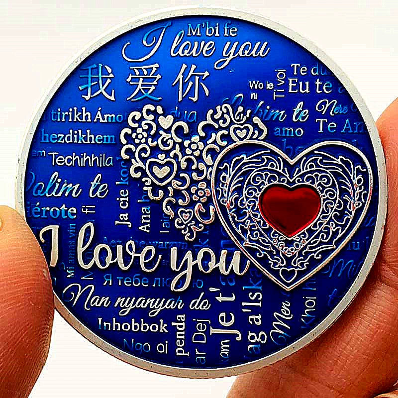 Chinese Romantic Coin I Love You 我爱你 Wo Ai Ni China Valentine's Day Coin Gift 1877-Chinese Style Finds™