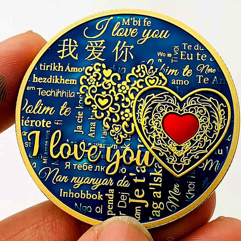 Chinese Romantic Coin I Love You 我爱你 Wo Ai Ni China Valentine's Day Coin Gift 1877-Chinese Style Finds™