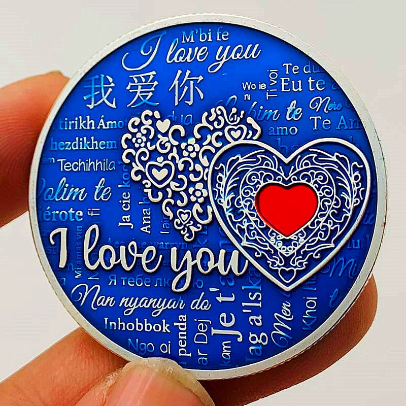 Chinese Romantic Coin I Love You 我爱你 Wo Ai Ni China Valentine's Day Coin Gift 1877-Chinese Style Finds™