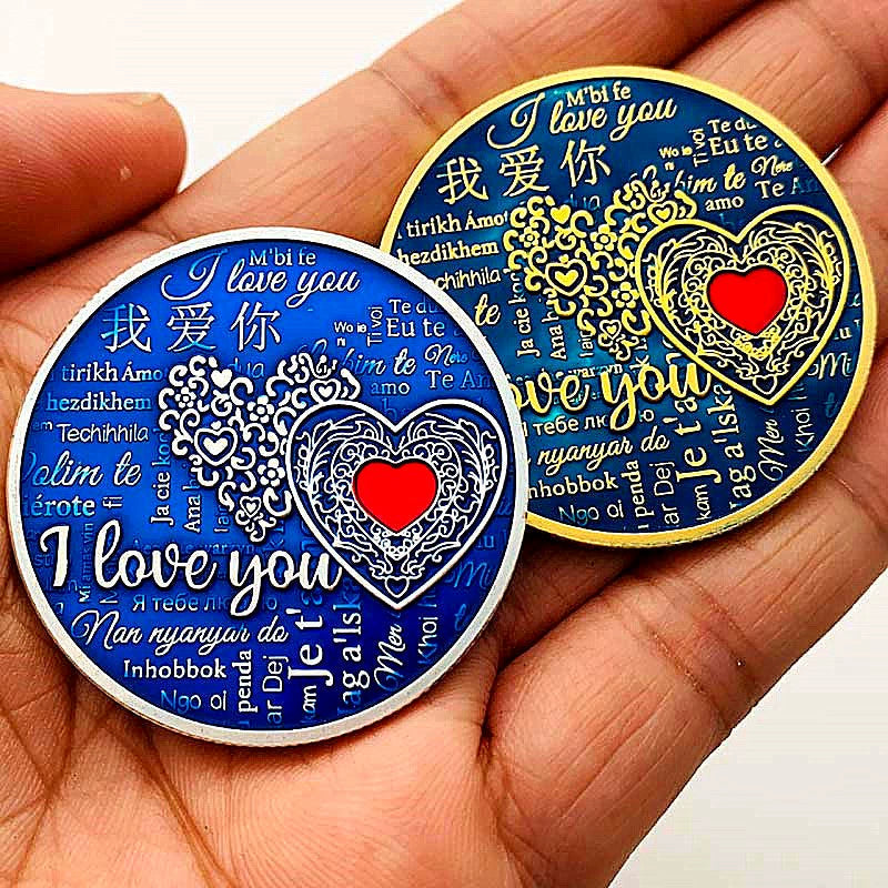 Chinese Romantic Coin I Love You 我爱你 Wo Ai Ni China Valentine's Day Coin Gift 1877-Chinese Style Finds™