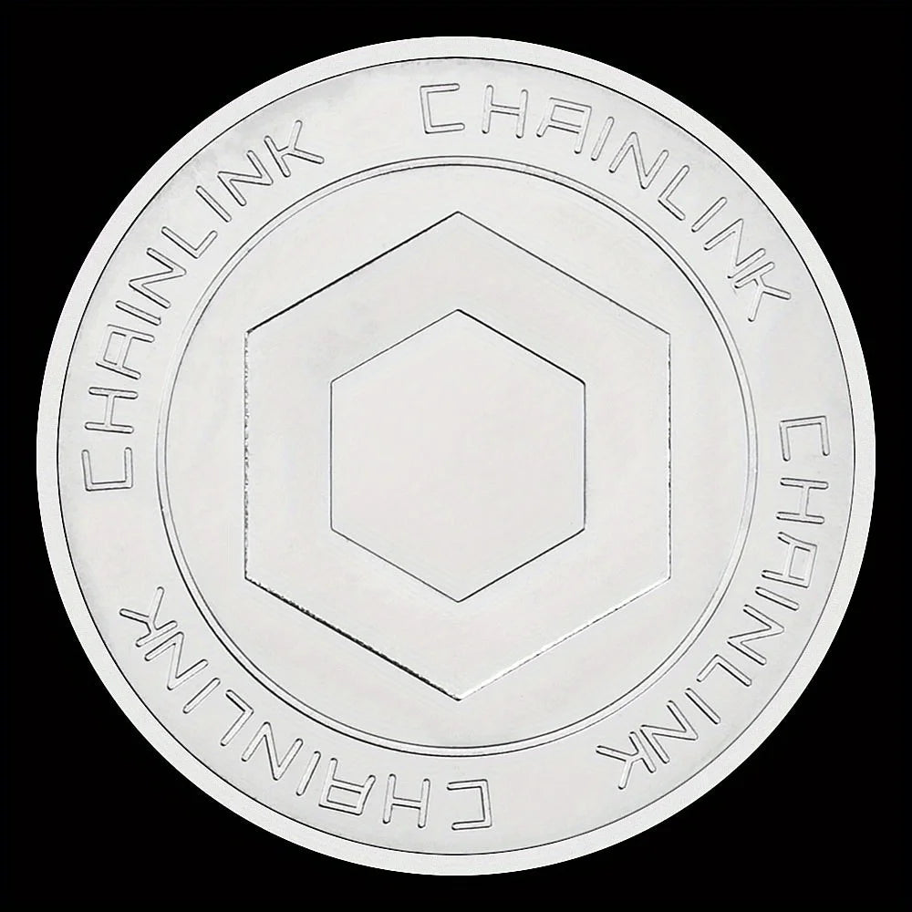 Chrinlink Blockchain Collectible Silvery Golden Plated Souvenir Coin Collection Gift Commemorative Coin 1359-Chinese Style Finds™