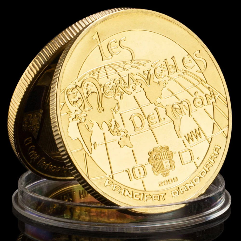 Christ The Redeemer Brazilian Rio Jesus Commemorative Coin Cllectible Gift Cllection Art Christianity Gold Plated Souvenir Coin 1426-Chinese Style Finds™