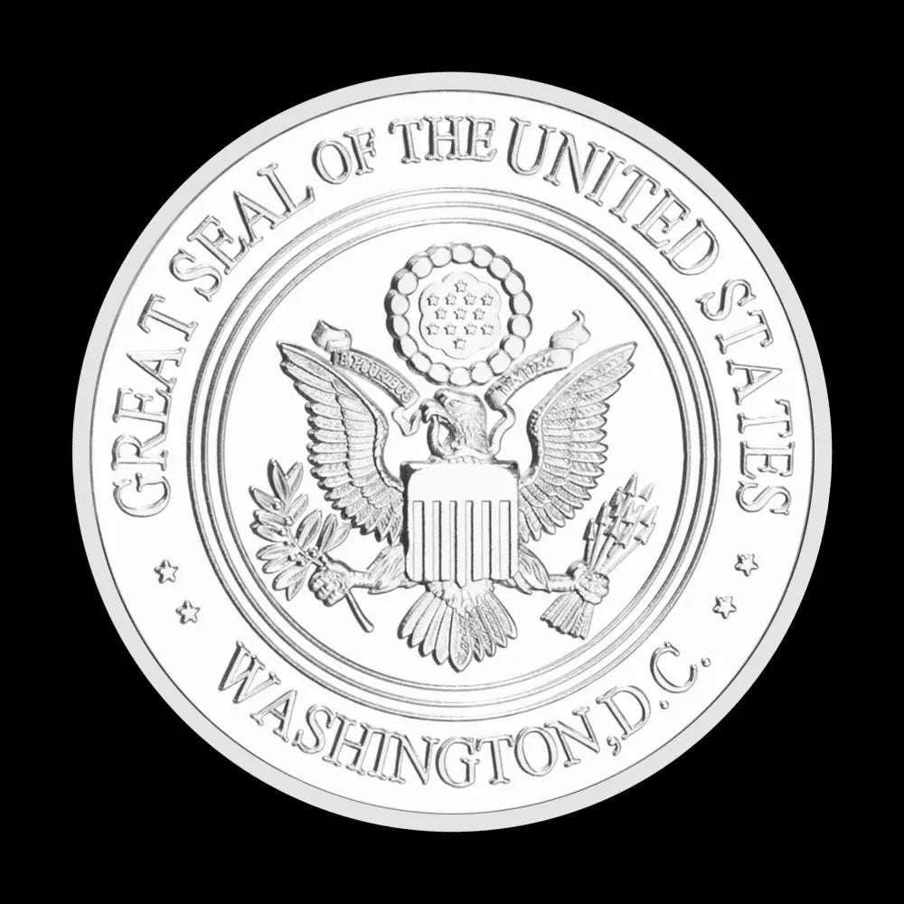 Department of Justice Federal Bureau of Investigation Souvenir Challenge Coin Commemorative Coin Collectible Sliver Plated Coin 1085-Chinese Style Finds™