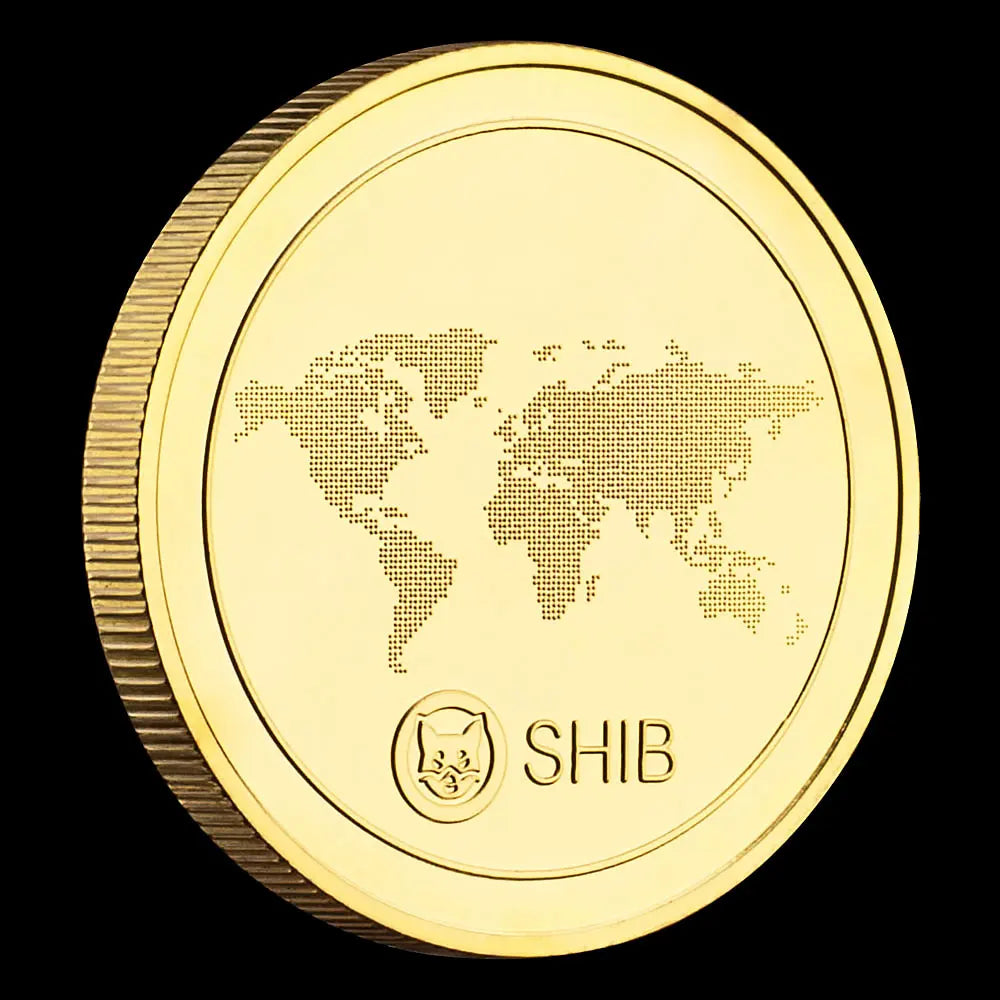 Dogecoin Killer Shiba Inu Coin (SHIB) CRYPTO Metal Silvery Plated Physical Shib Doge Killer Souvenir Coins Commemorative Coin 1475-Chinese Style Finds™