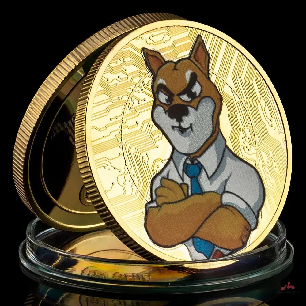 Dogecoin Killer Shiba Inu Coin (SHIB) CRYPTO Metal Silvery Plated Physical Shib Doge Killer Souvenir Coins Commemorative Coin 1475-Chinese Style Finds™