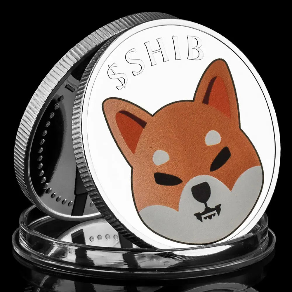 Dogecoin Killer Shiba Inu(SHIB) Souvenir CRYPTO Metal Golden Plated Physical Shib Collectible Coin Doge Killer Souvenir Coins 1453-Chinese Style Finds™