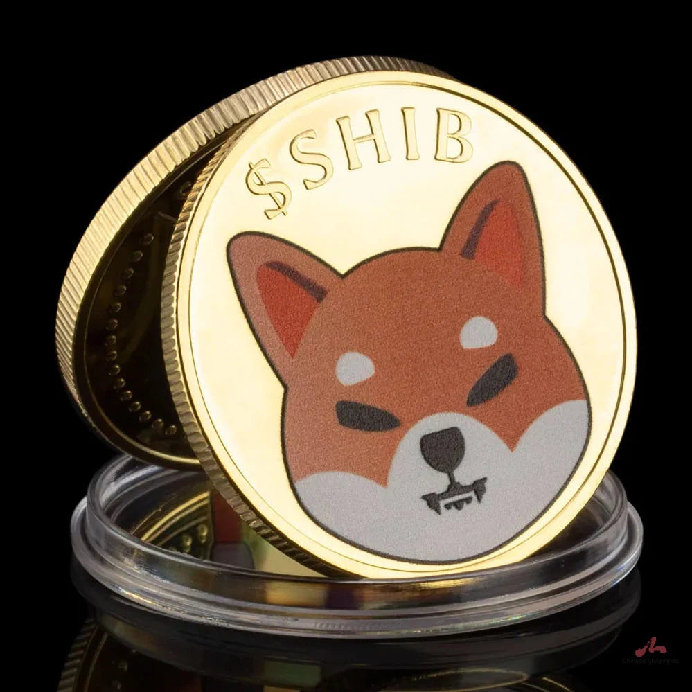 Dogecoin Killer Shiba Inu(SHIB) Souvenir CRYPTO Metal Golden Plated Physical Shib Collectible Coin Doge Killer Souvenir Coins 1453-Chinese Style Finds™