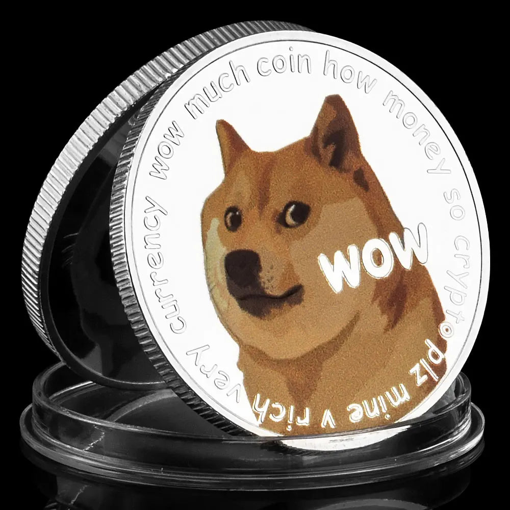 Dogecoin Plated Commemorative In Doge We Trust Souvenir Dog Badge Collectible Gift Dogecoin Physical Cryptocurrency Crypto Coin 1490-Chinese Style Finds™