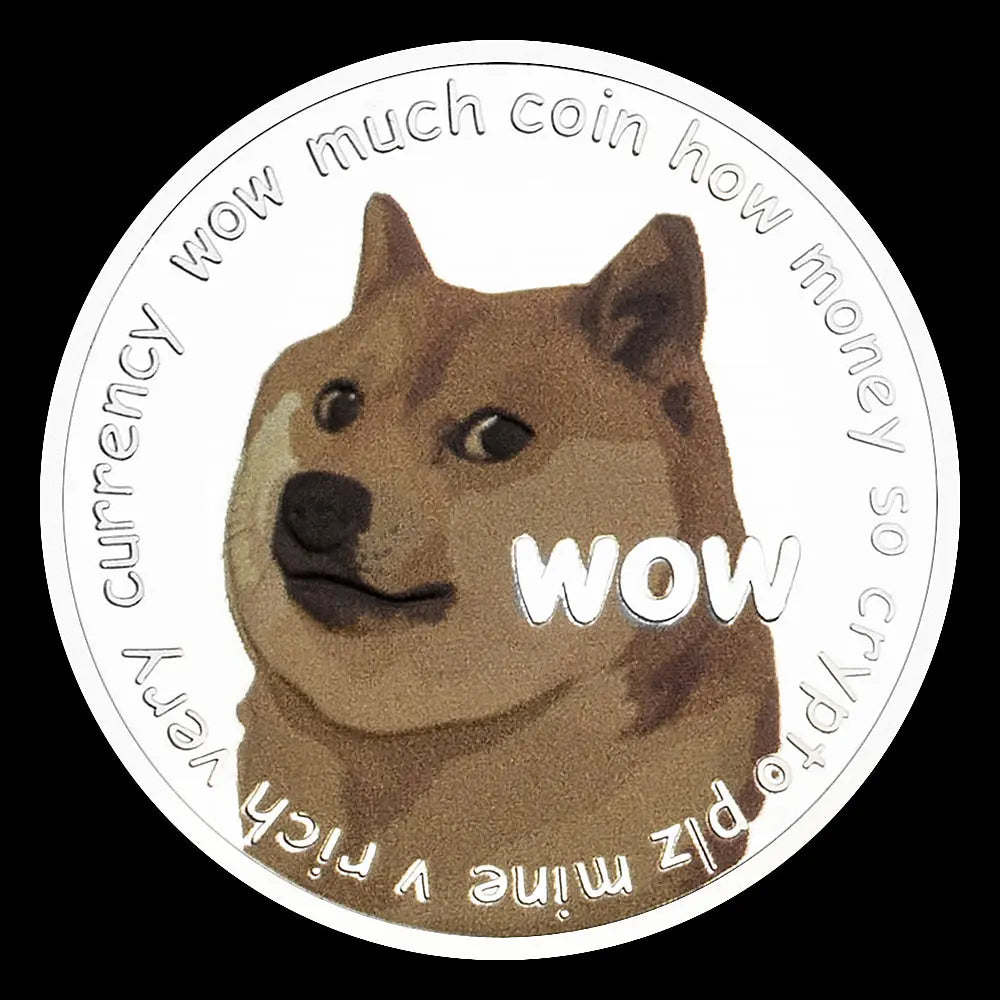 Dogecoin Plated Commemorative In Doge We Trust Souvenir Dog Badge Collectible Gift Dogecoin Physical Cryptocurrency Crypto Coin 1490-Chinese Style Finds™