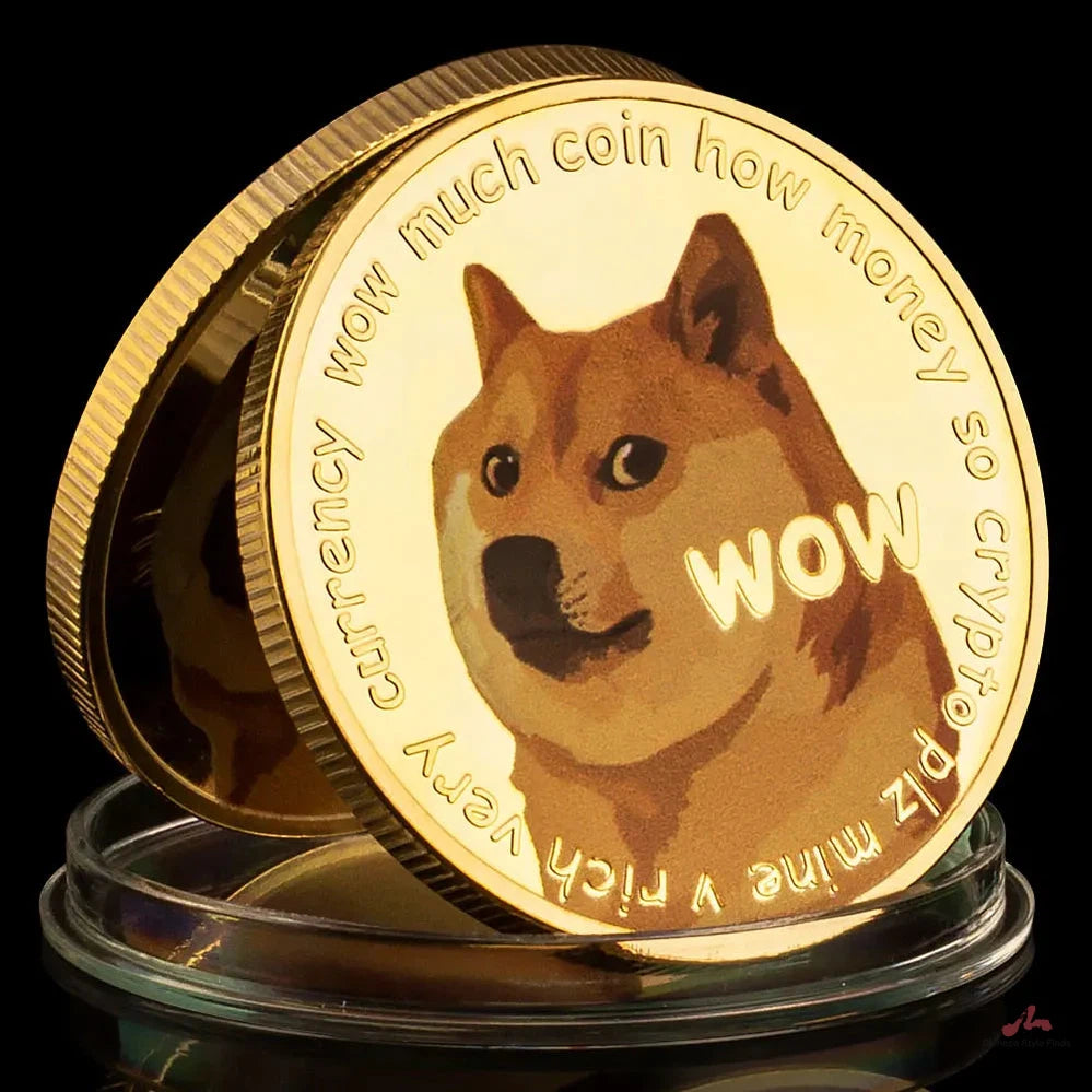 Dogecoin Plated Commemorative In Doge We Trust Souvenir Dog Badge Collectible Gift Dogecoin Physical Cryptocurrency Crypto Coin 1490-Chinese Style Finds™