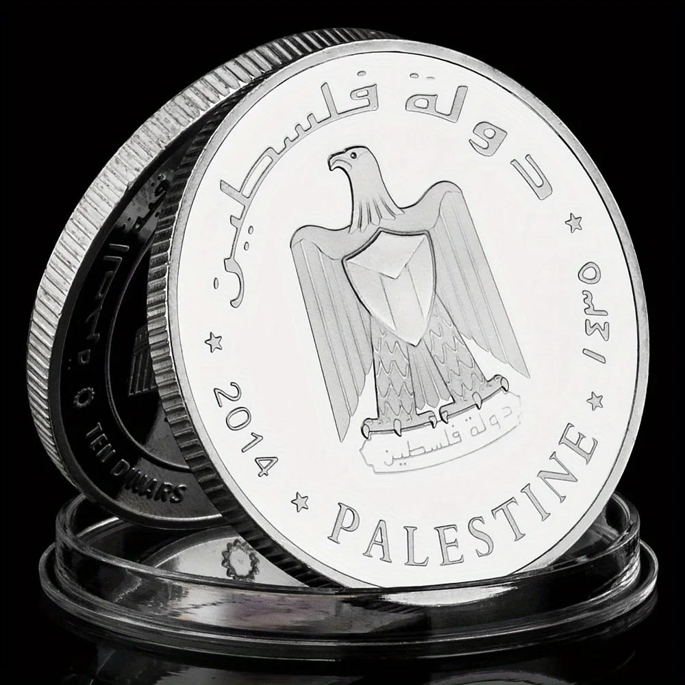 Dome of The Rock Jerusalem Collectible Silvery Plated Souvenir Coin Commemorative Coin 1150-Chinese Style Finds™