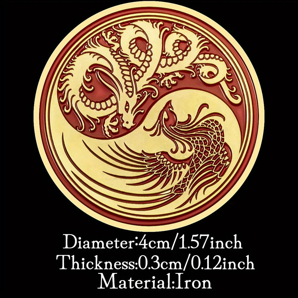 Dragon and Phoenix Traditional Collectible Gift Golden Plated Collection Art Tai Chi Commemorative Coin 1336-Chinese Style Finds™