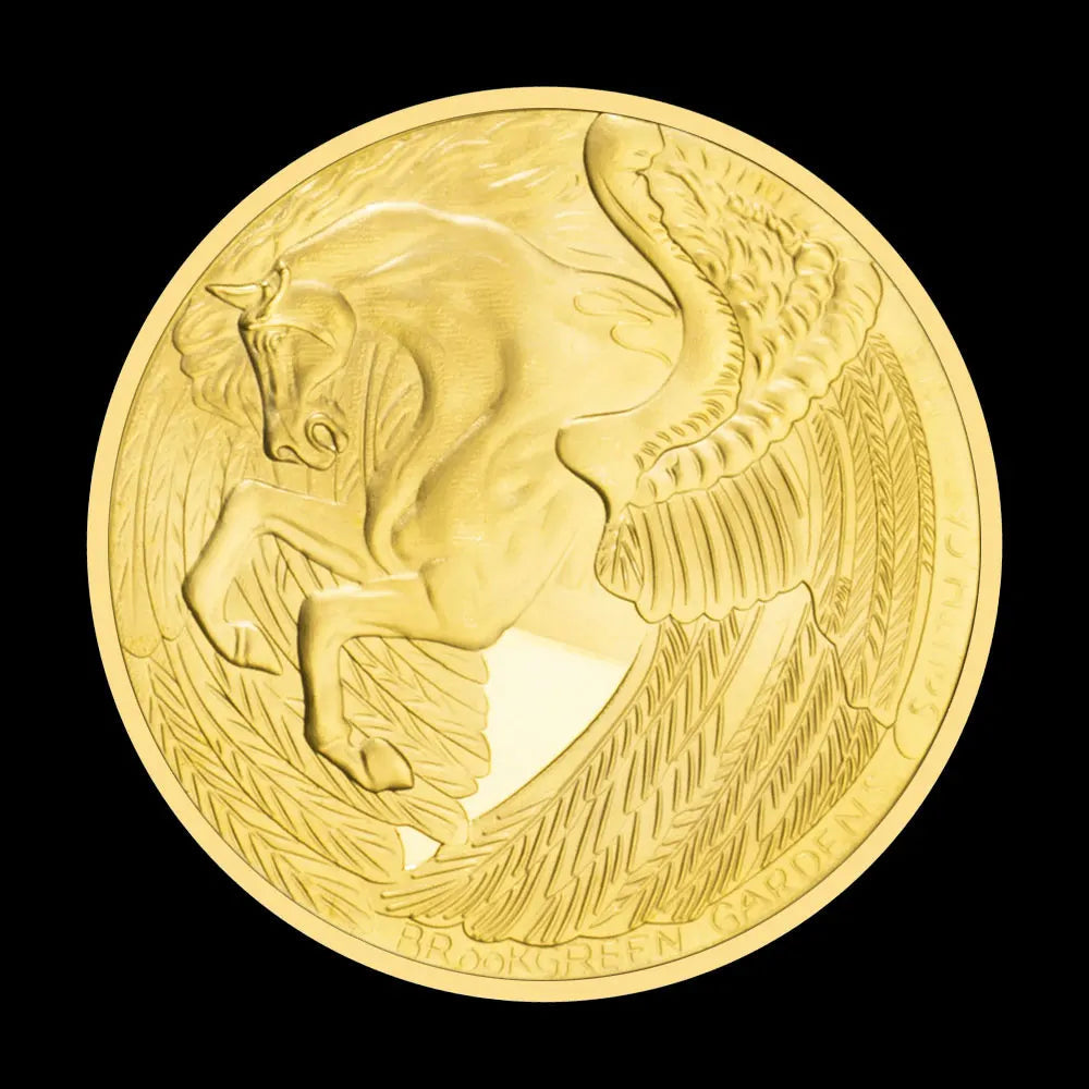 Greek Mythology Pegasus Collectible Golden Plated Souvenir Coin Basso-relievo Collection Gift Commemorative Coin 1446-Chinese Style Finds™