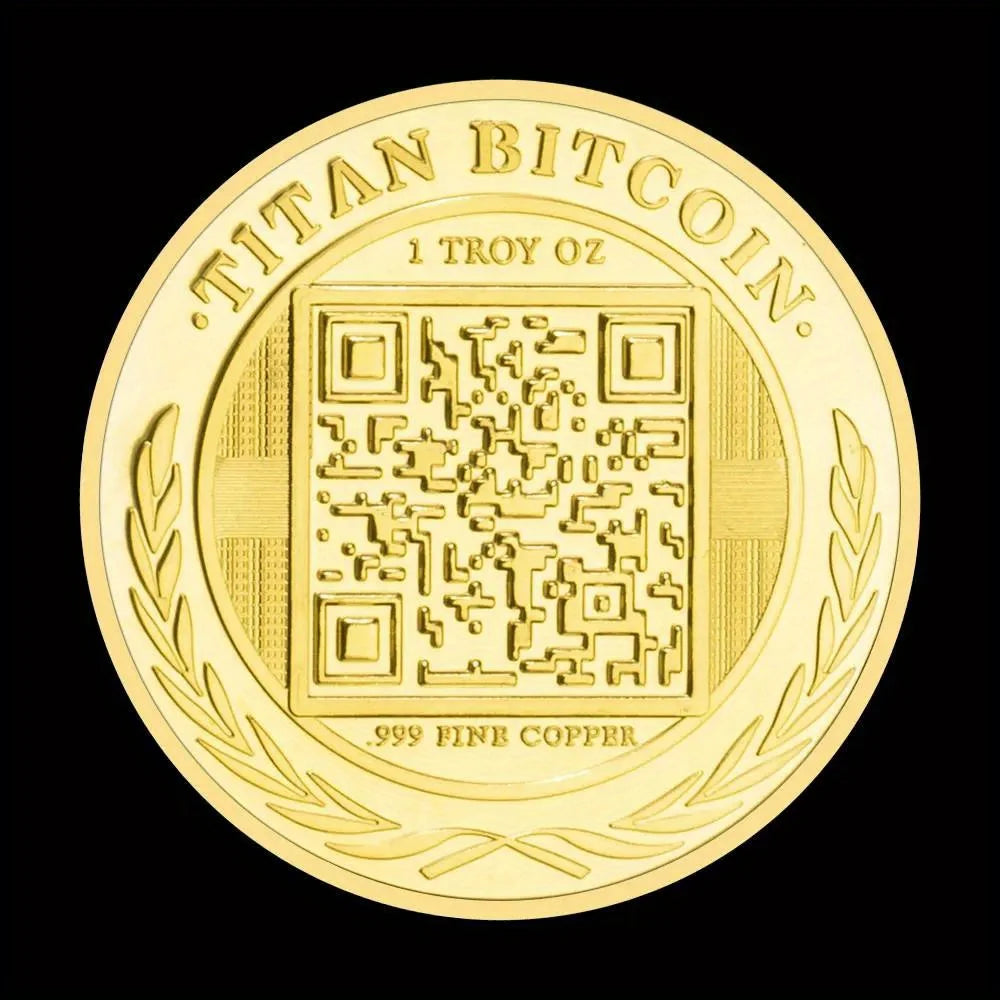 Half Bitcoin 2015 Lion Collectible Physical Crypto Souvenir Collection Cryptocurrency Titan Bitcoin Commemorative Coin 1343-Chinese Style Finds™