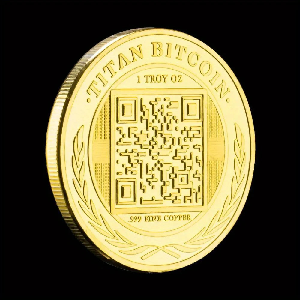 Half Bitcoin 2015 Lion Collectible Physical Crypto Souvenir Collection Cryptocurrency Titan Bitcoin Commemorative Coin 1343-Chinese Style Finds™