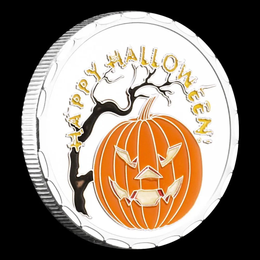 Happy Halloween Commemorative Coins Pumpkin Head Souvenirs and Gift Ideas Home Decorations 1706-Chinese Style Finds™