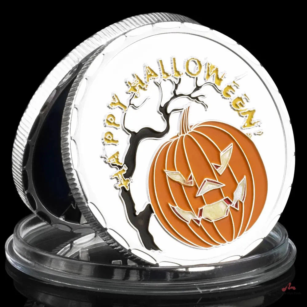 Happy Halloween Commemorative Coins Pumpkin Head Souvenirs and Gift Ideas Home Decorations 1706-Chinese Style Finds™