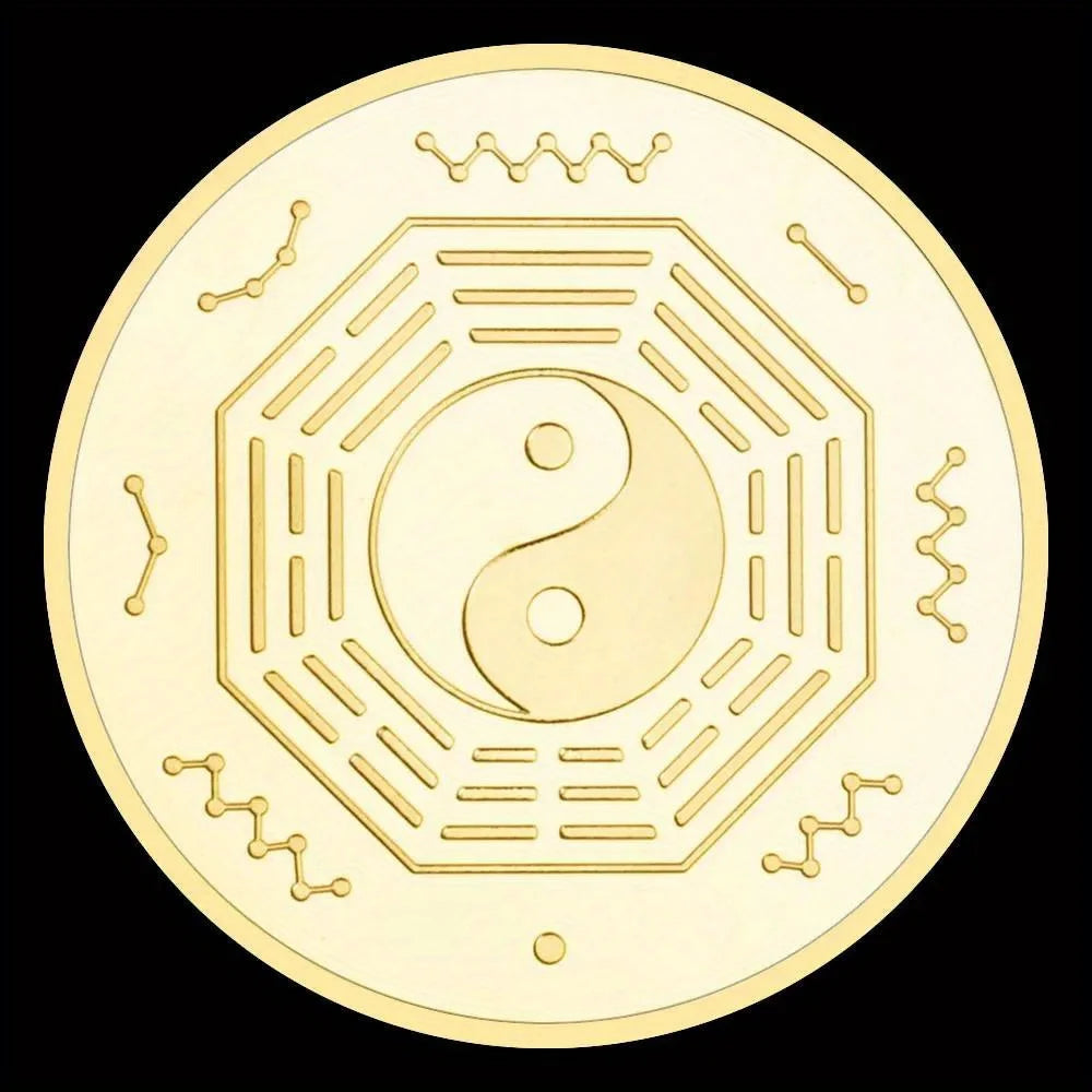 Indian Goddess Lakshmi Souvenir Coin Golden Plated Collectible Creative Gift Commemorative Coin 1225-Chinese Style Finds™