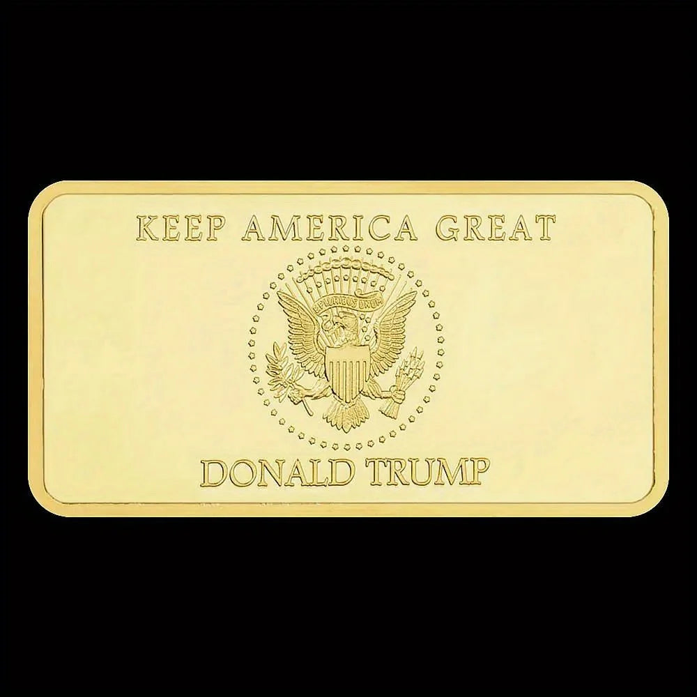 Liberty Plated Bar for Collection Donald Trump Keep America Great Bald Eagle Commemorative Coin Collectible In Goden We Trust 1234-Chinese Style Finds™