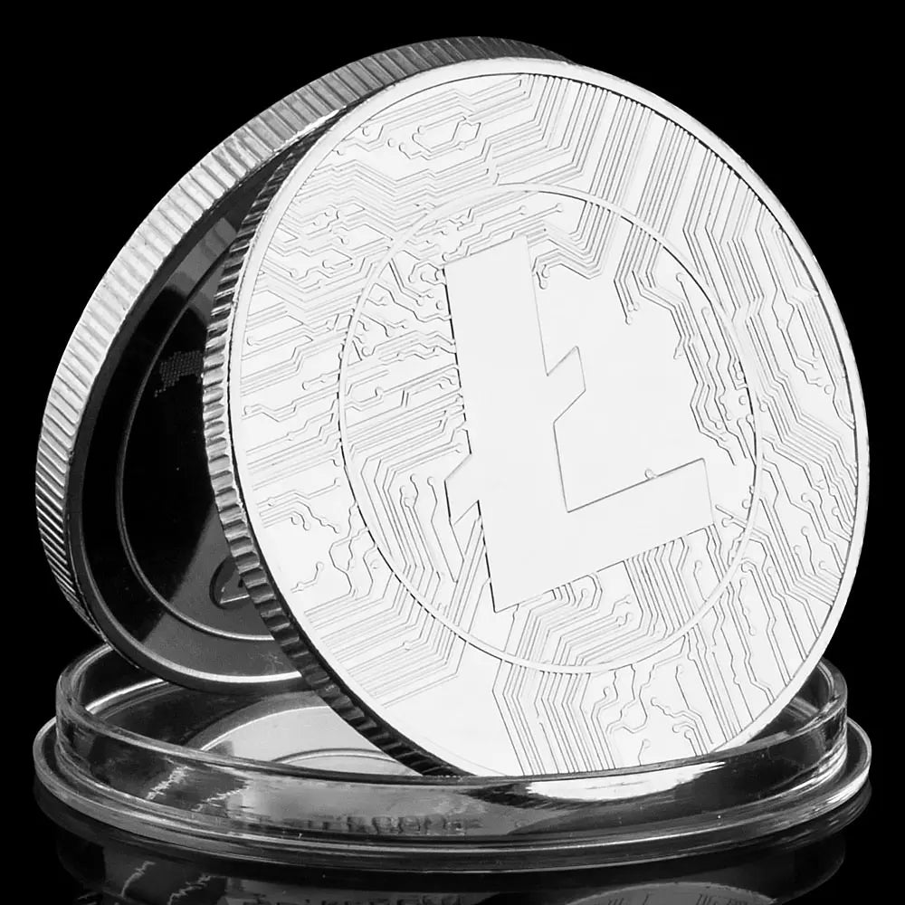 Litecoin Collectible Creative Souvenir Cryptocurrency Litecoin Physical Crypto Coin Golden Plated Commemorative Coin 1440-Chinese Style Finds™