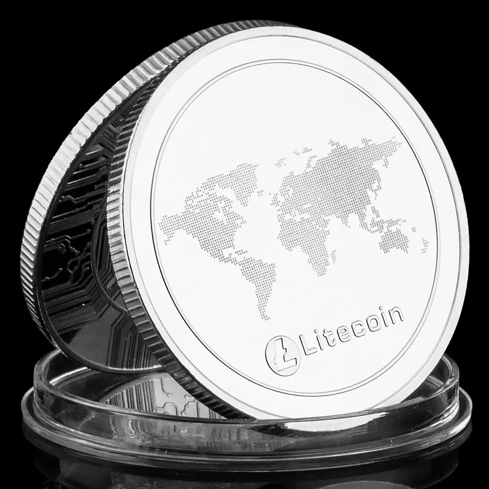 Litecoin Collectible Creative Souvenir Cryptocurrency Litecoin Physical Crypto Coin Golden Plated Commemorative Coin 1440-Chinese Style Finds™