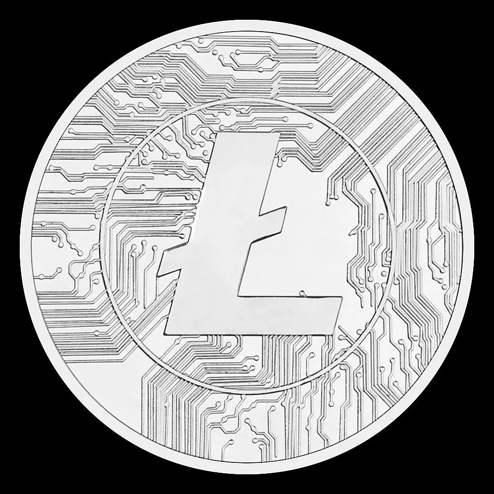 Litecoin Collectible Creative Souvenir Cryptocurrency Litecoin Physical Crypto Coin Golden Plated Commemorative Coin 1440-Chinese Style Finds™