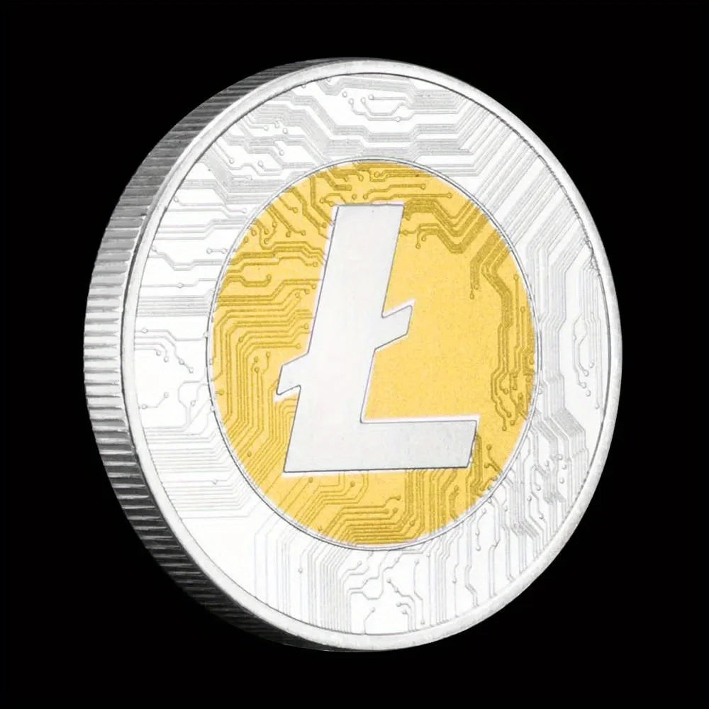 Litecoin Collectible Cryptocurrency Souvenir Silvery Plated Coin Physical Crypto Collection Commemorative Coin 1332-Chinese Style Finds™