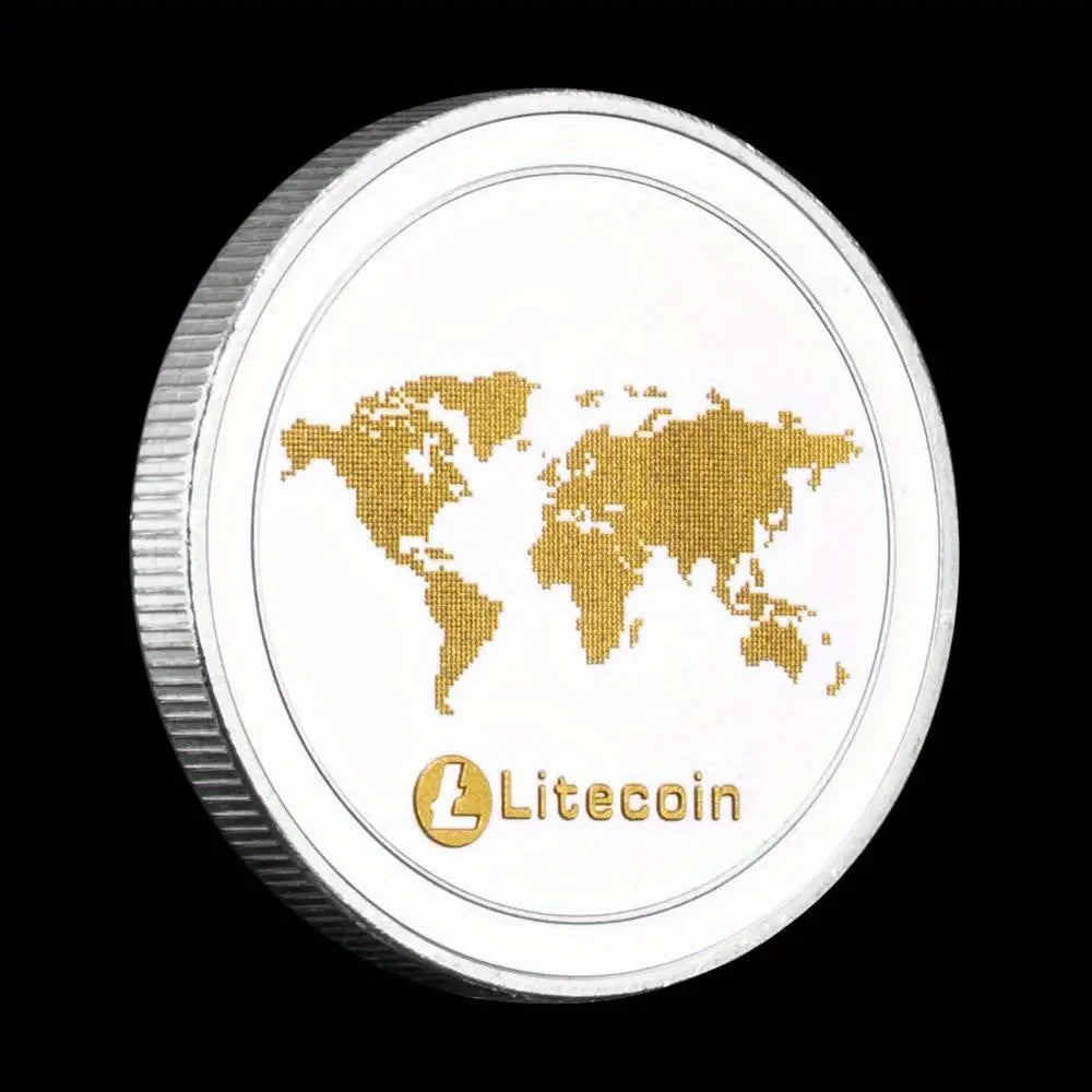 Litecoin Collectible Cryptocurrency Souvenir Silvery Plated Coin Physical Crypto Collection Commemorative Coin 1332-Chinese Style Finds™