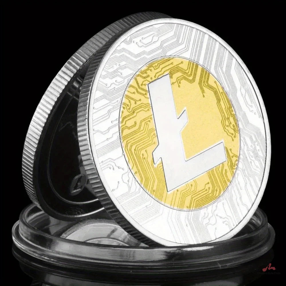 Litecoin Collectible Cryptocurrency Souvenir Silvery Plated Coin Physical Crypto Collection Commemorative Coin 1332-Chinese Style Finds™