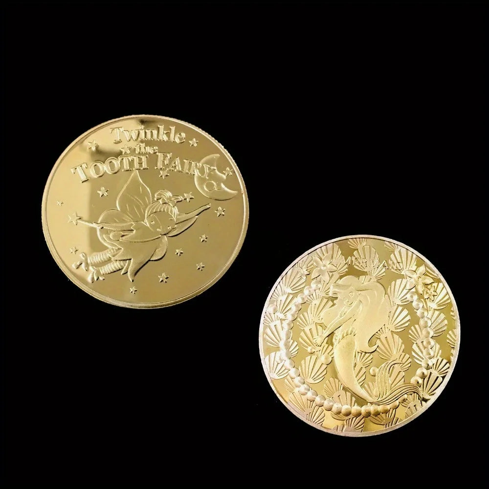 Mermaid Gift From The Tooth Fairy Collectible Golden Plated Souvenir Coin Collection Art Commemorative Coin 1550-Chinese Style Finds™