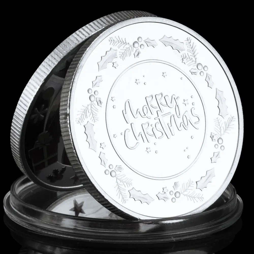 Merry Christmas Commemorative Coinssanta Claus Wishing Coins Happy New Year Souvenirs and Gift for Christmas 1478-Chinese Style Finds™