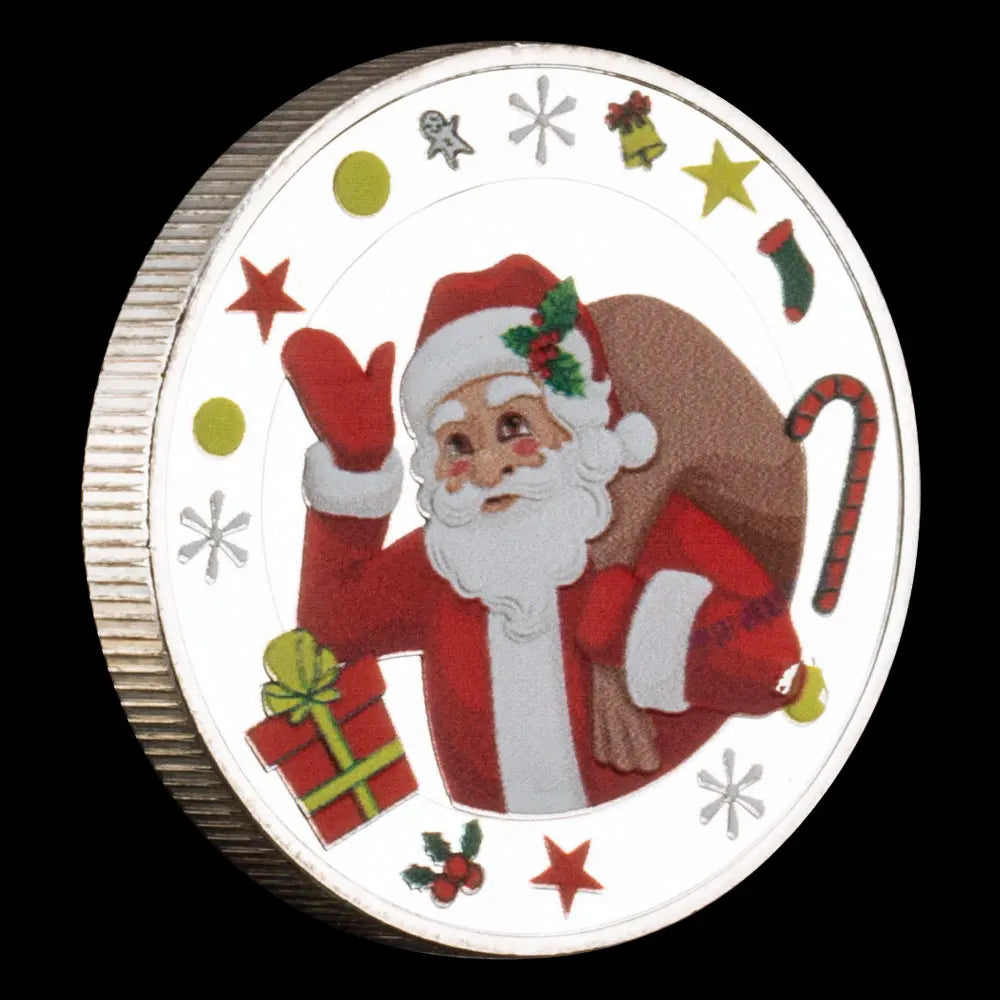 Merry Christmas Commemorative Coinssanta Claus Wishing Coins Happy New Year Souvenirs and Gift for Christmas 1478-Chinese Style Finds™