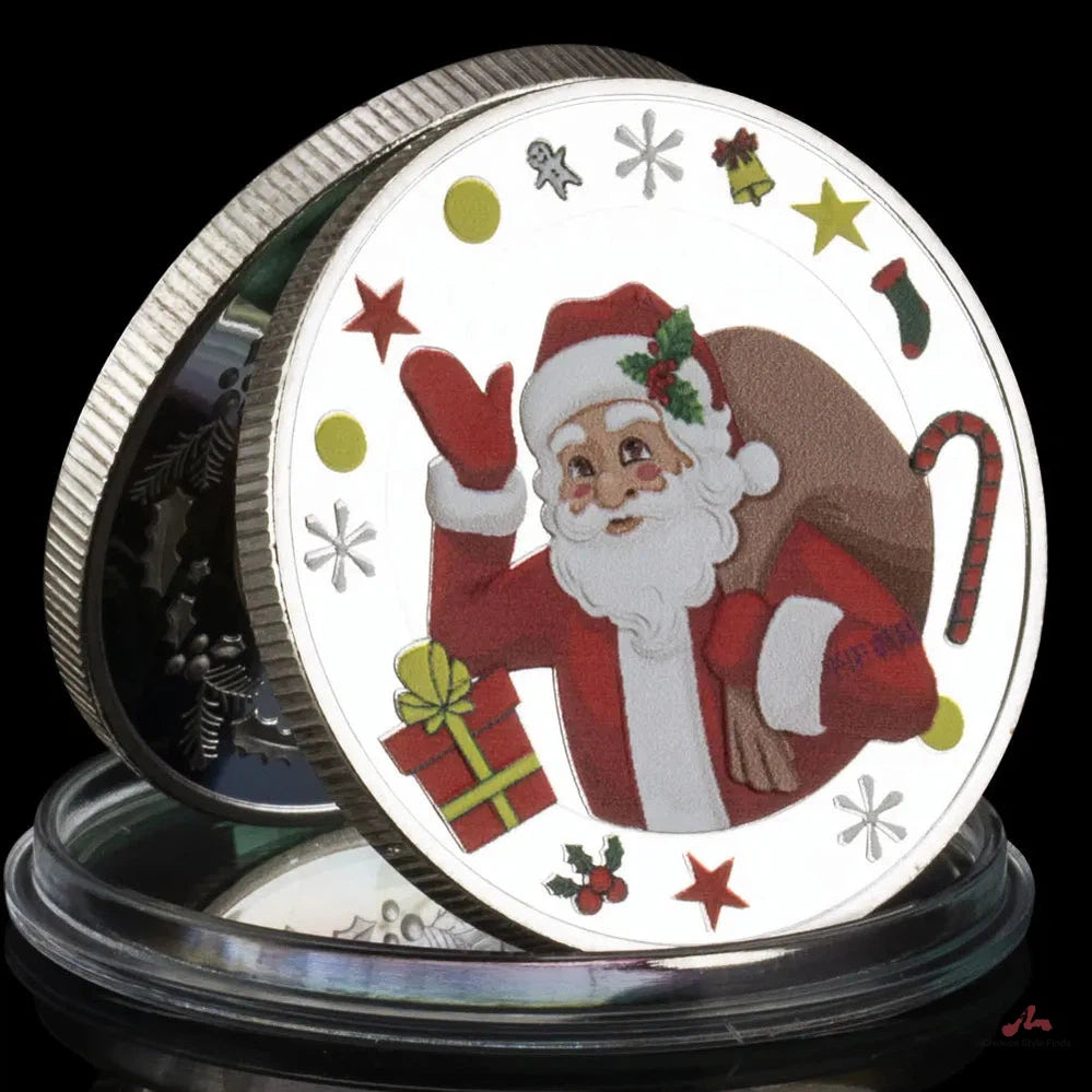 Merry Christmas Commemorative Coinssanta Claus Wishing Coins Happy New Year Souvenirs and Gift for Christmas 1478-Chinese Style Finds™