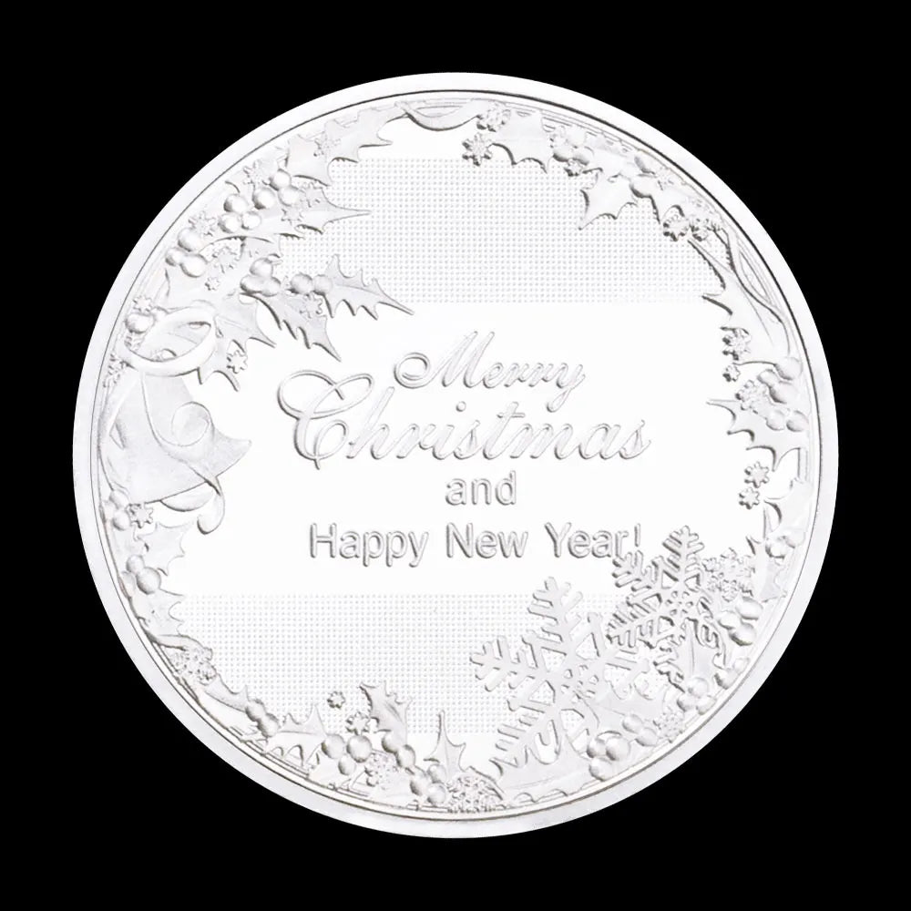 Merry Christmas and Happy New Year Home Decorations Commemorative Coins Souvenirs and Gift Ideas Christmas Present 1493-Chinese Style Finds™