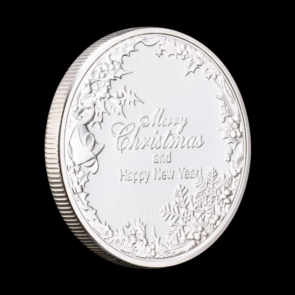 Merry Christmas and Happy New Year Home Decorations Commemorative Coins Souvenirs and Gift Ideas Christmas Present 1493-Chinese Style Finds™