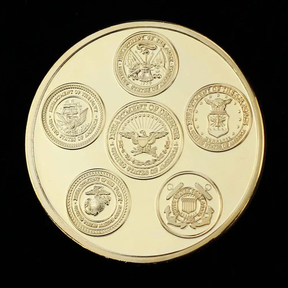 Operation Desert Storm Souvenir Coin Collectible Gift US Military Plated Golden Plated Commemorative Coin Challenge Coin 1673-Chinese Style Finds™