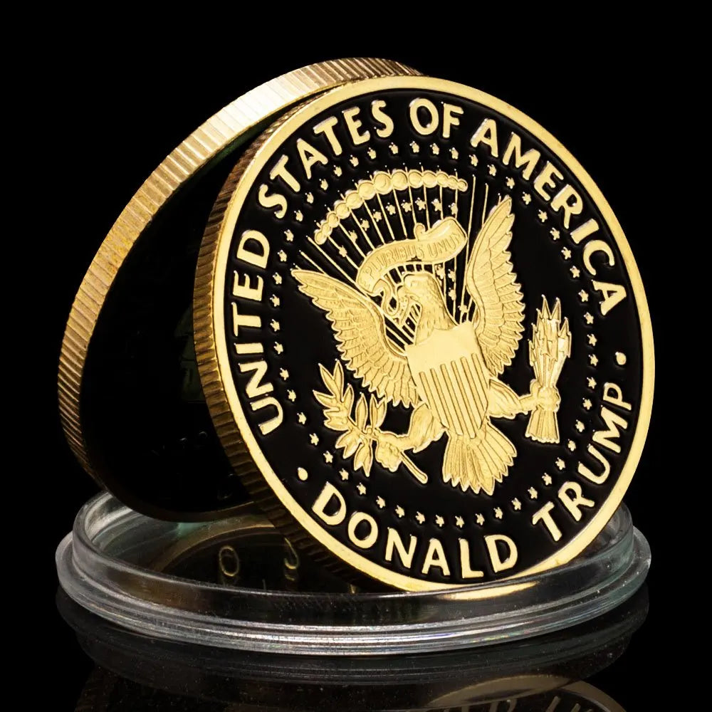 President of America Donald Trump 2024 Souvenir Coin Save America Again Trump Supporters Challenge Coin Gold Plated Coins gift 1132-Chinese Style Finds™