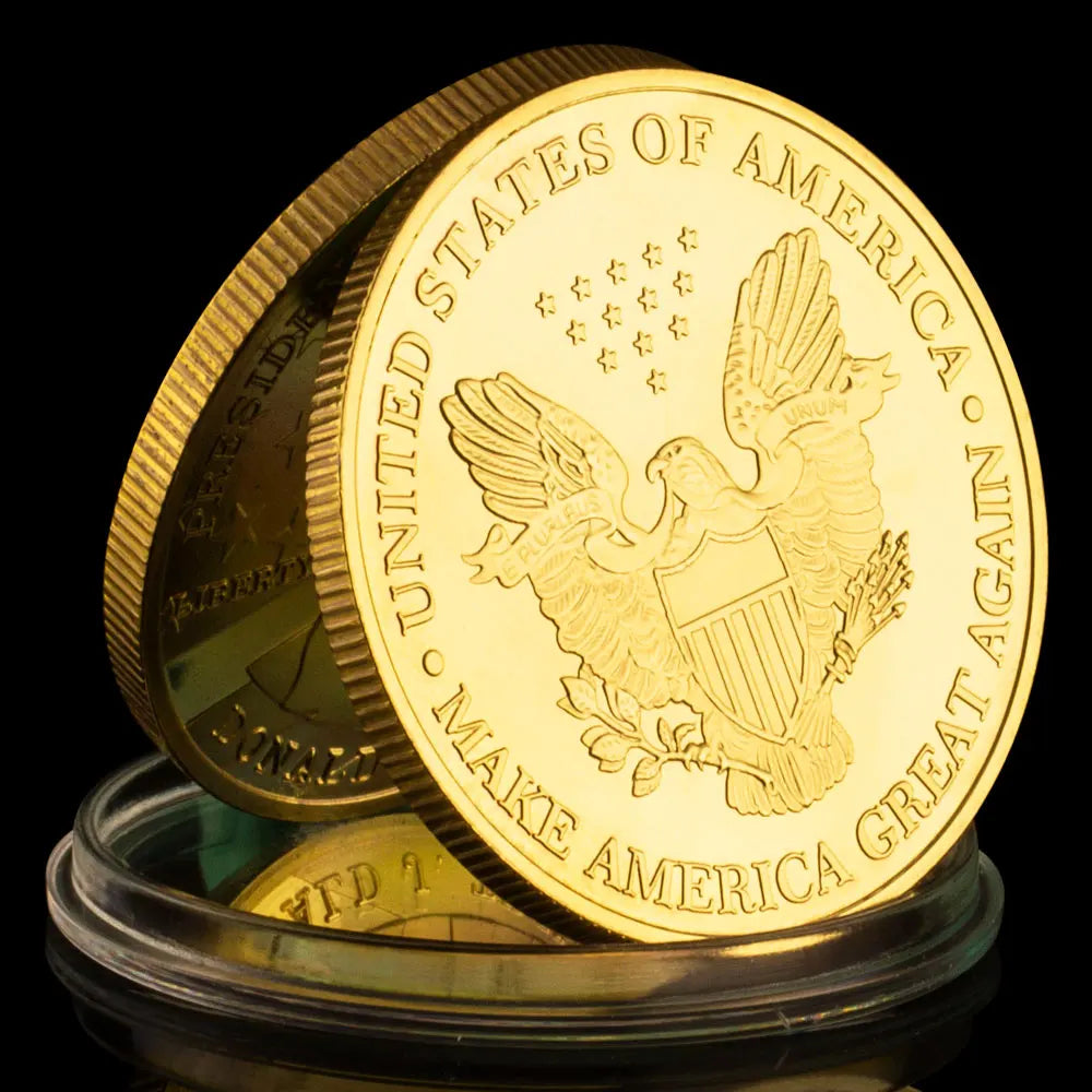 President of The United States Donald J.Trump USA Coin Golden Plated Commemorative Coin Souvenirs and Gift Ideas for Trump Supporters 1456-Chinese Style Finds™