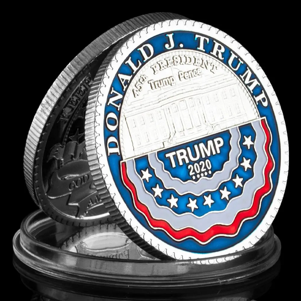 President of United States Donald Trump Collectible Golden Plated Coin Keep America Great Souvenir Coin Commemorative Coin 1106-Chinese Style Finds™