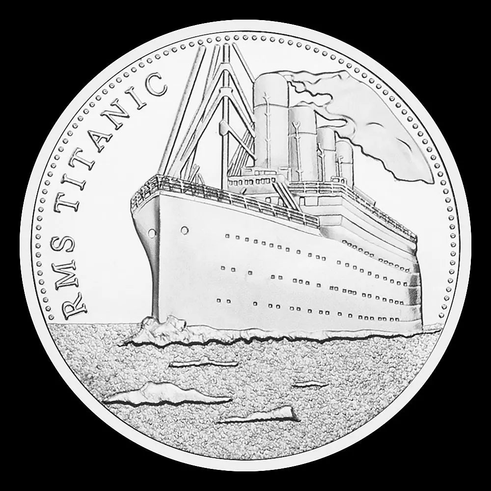 RMS Titanic Incident Souvenir Commemorative Coin Golden Plated Collectibles Coin Titanic Collection Art Coin 1444-Chinese Style Finds™