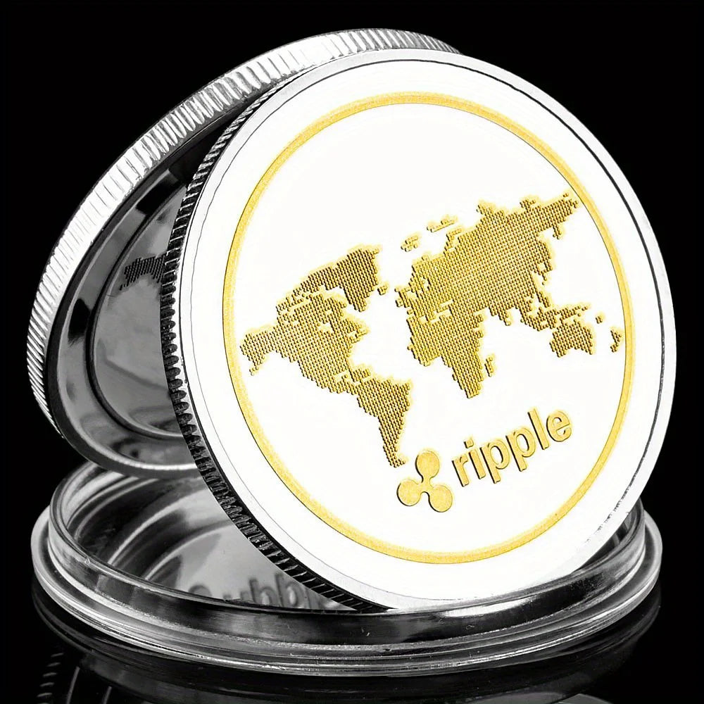 Ripple Coin Collectible Gift Commemorative Coins Crypto Coin Physical Cryptocurrency Collection 1256-Chinese Style Finds™