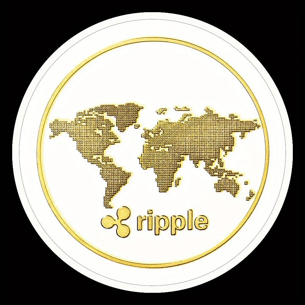 Ripple Coin Collectible Gift Commemorative Coins Crypto Coin Physical Cryptocurrency Collection 1256-Chinese Style Finds™