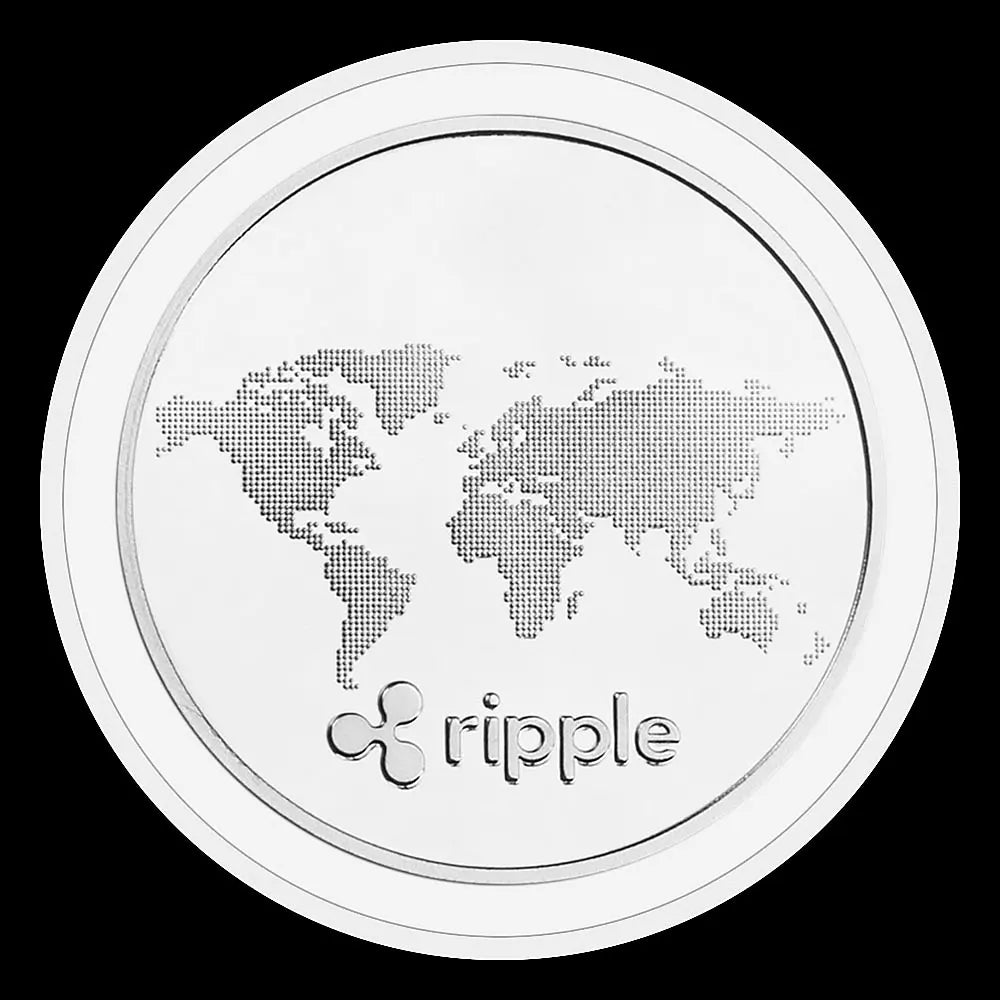 Ripple Crypto Coins Physical Cryptocurrency coin Silvery Plated Souvenirs and Gift Ideas Home Decorations Commemorative Coins 1465-Chinese Style Finds™