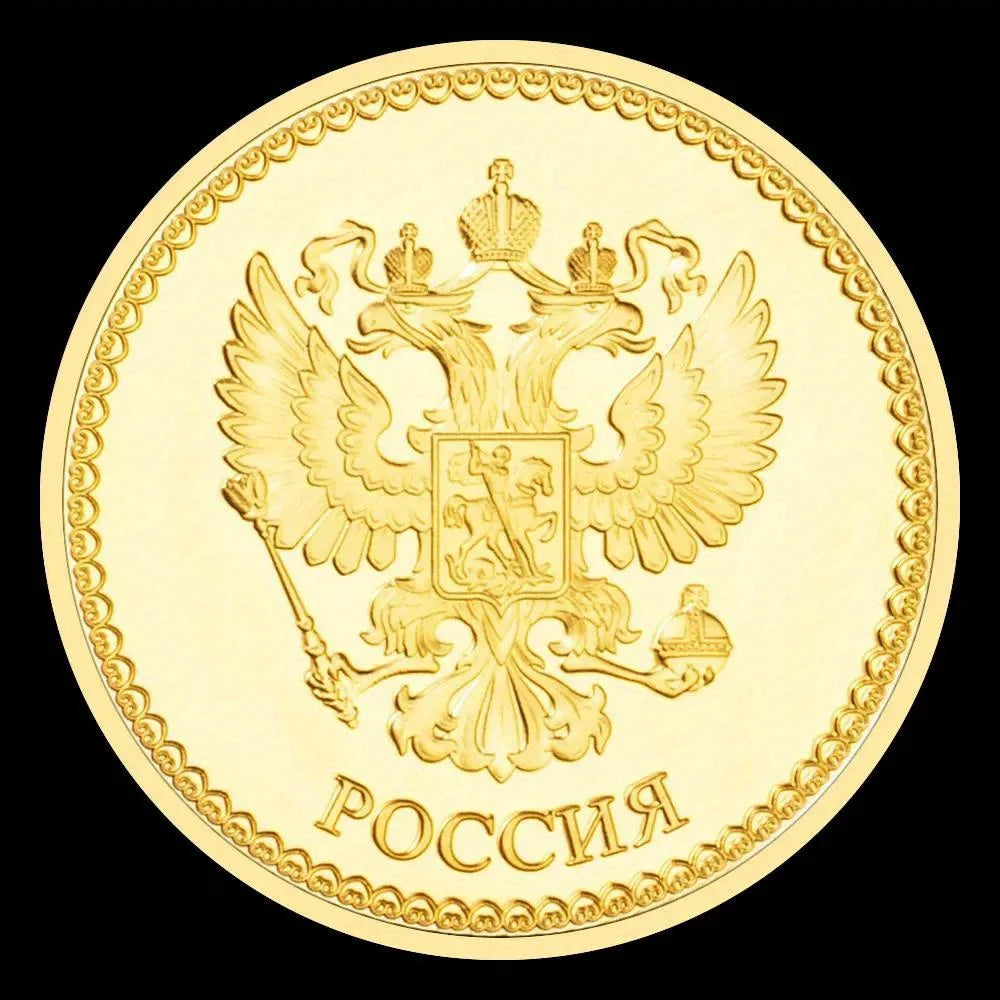 Russian Dragon Collectible Souvenir Coin Golden Plated Collection Gift Commemorative Coin 1224-Chinese Style Finds™