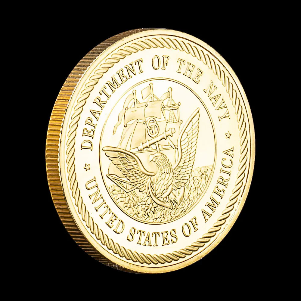 SWCC Souvenir Maritime Special Operations Force Military Navy Coin Collectibles Gold Plated Commeration Challenge Coins 1172-Chinese Style Finds™