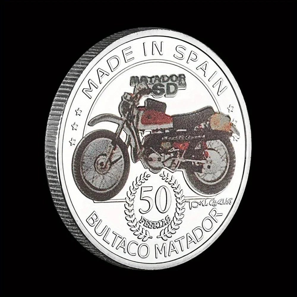 Spain Bultaco Matador Souvenir Silvery Plated Coin Collectible Gift Made In Spain Collection Art Commemorative Coin 1583-Chinese Style Finds™